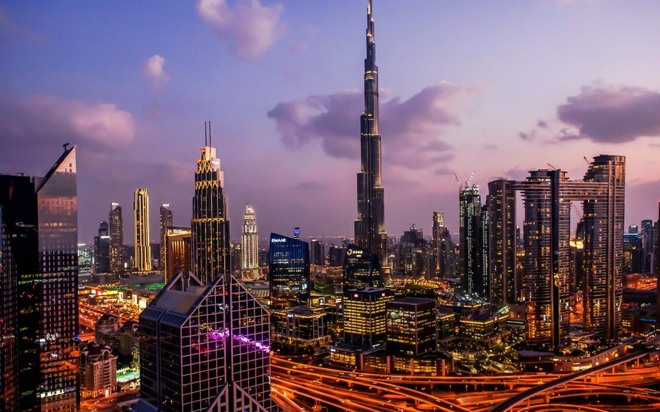 panorama na miasto Dubaj